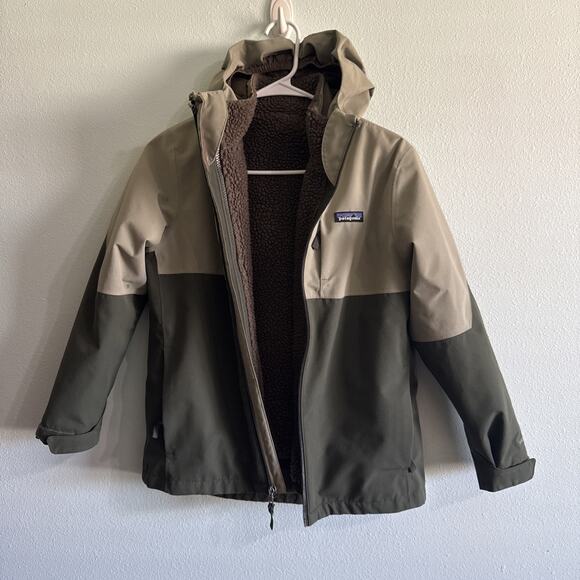 Patagonia Boys 4-1 Industrial Green Jackets Sty 68035FA20 Boys Sz M 10 READ - Picture 1 of 10